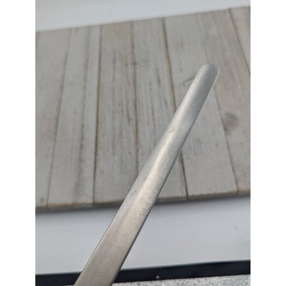 Vintage Household Stainless Slicing Bread Knife 7-3/4" Blade Wood Handle 12-1/4" - Picture 6 of 9